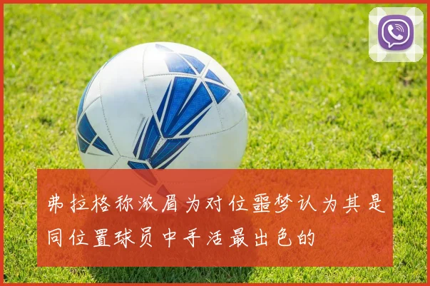 弗拉格称浓眉为对位噩梦认为其是同位置球员中手活最出色的